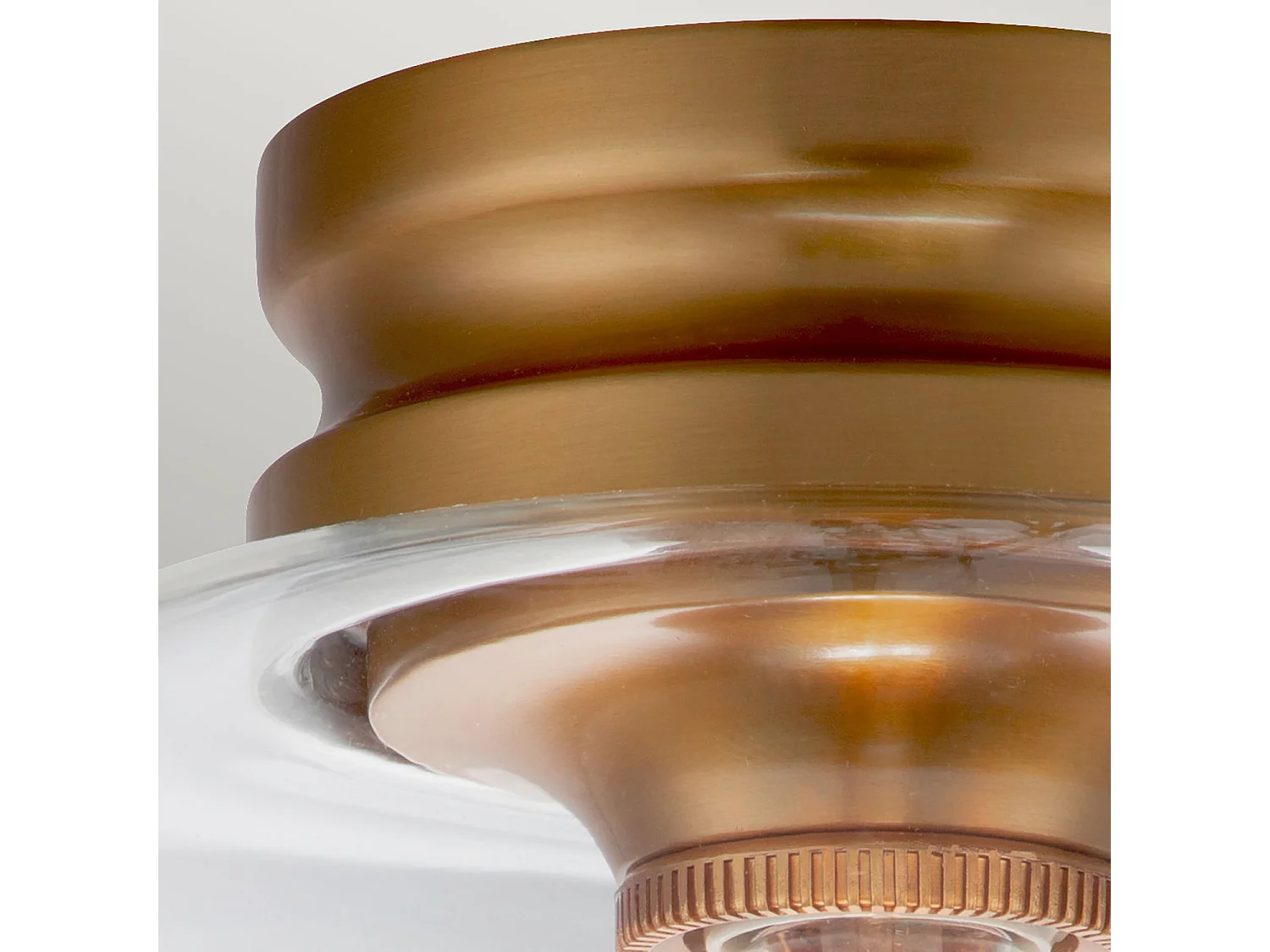 Elstead Feiss Hounslow Lampada da soffitto semi-incasso a sfera in ottone brunito