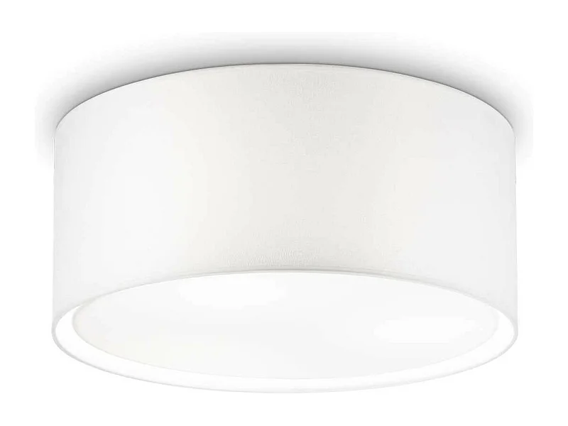 Ideal Lux Wheel - 3 licht Small Ceiling Flush Hellweiß, E27
