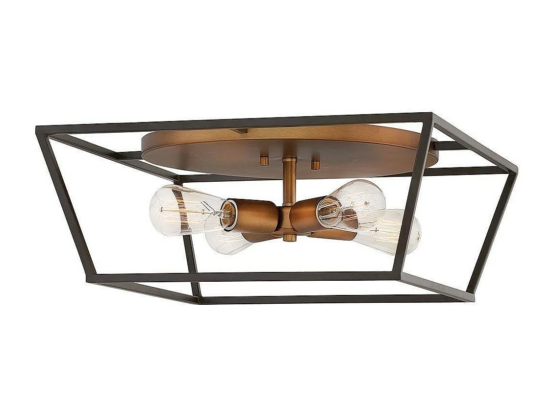 Elstead Hinkley Fulton Multi Arm Semi Flush Taklampa Brons med Heirloom Mässing Accenter