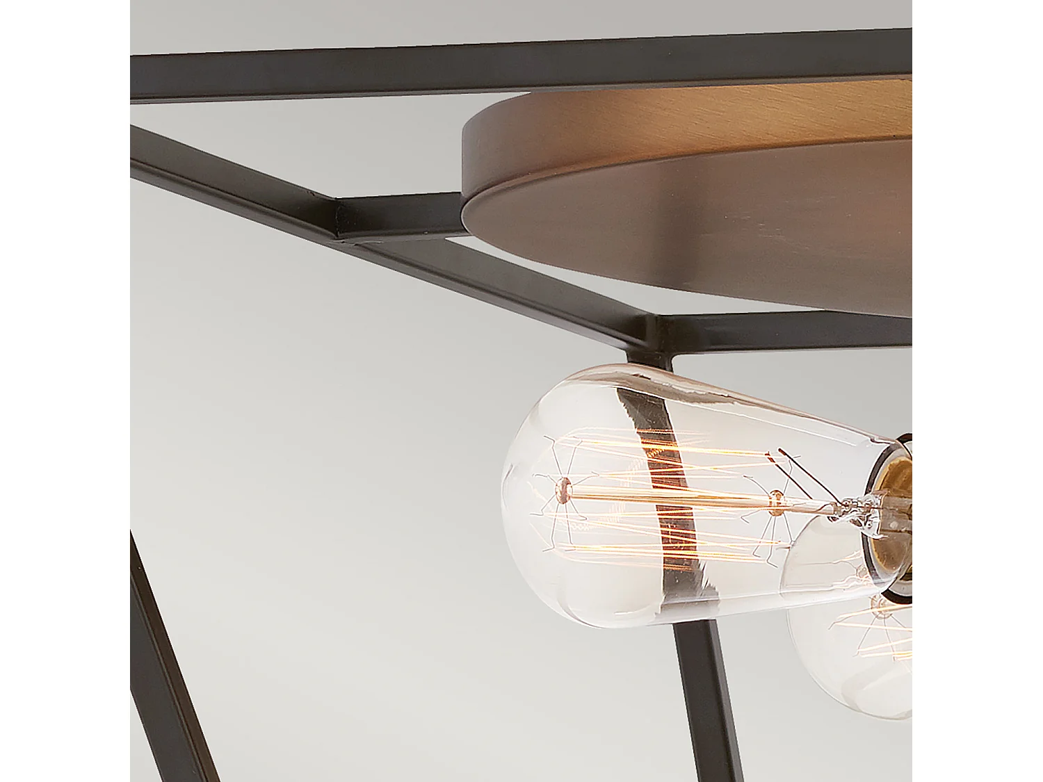 Elstead Hinkley Fulton Multi Arm Semi Flush Taklampa Brons med Heirloom Mässing Accenter