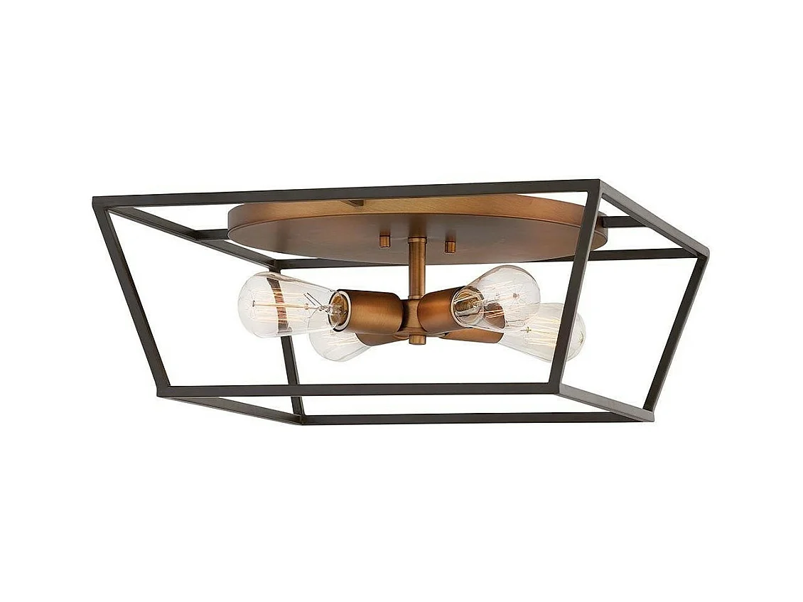 Elstead Hinkley Fulton Multi Arm Semi Flush Taklampa Brons med Heirloom Mässing Accenter