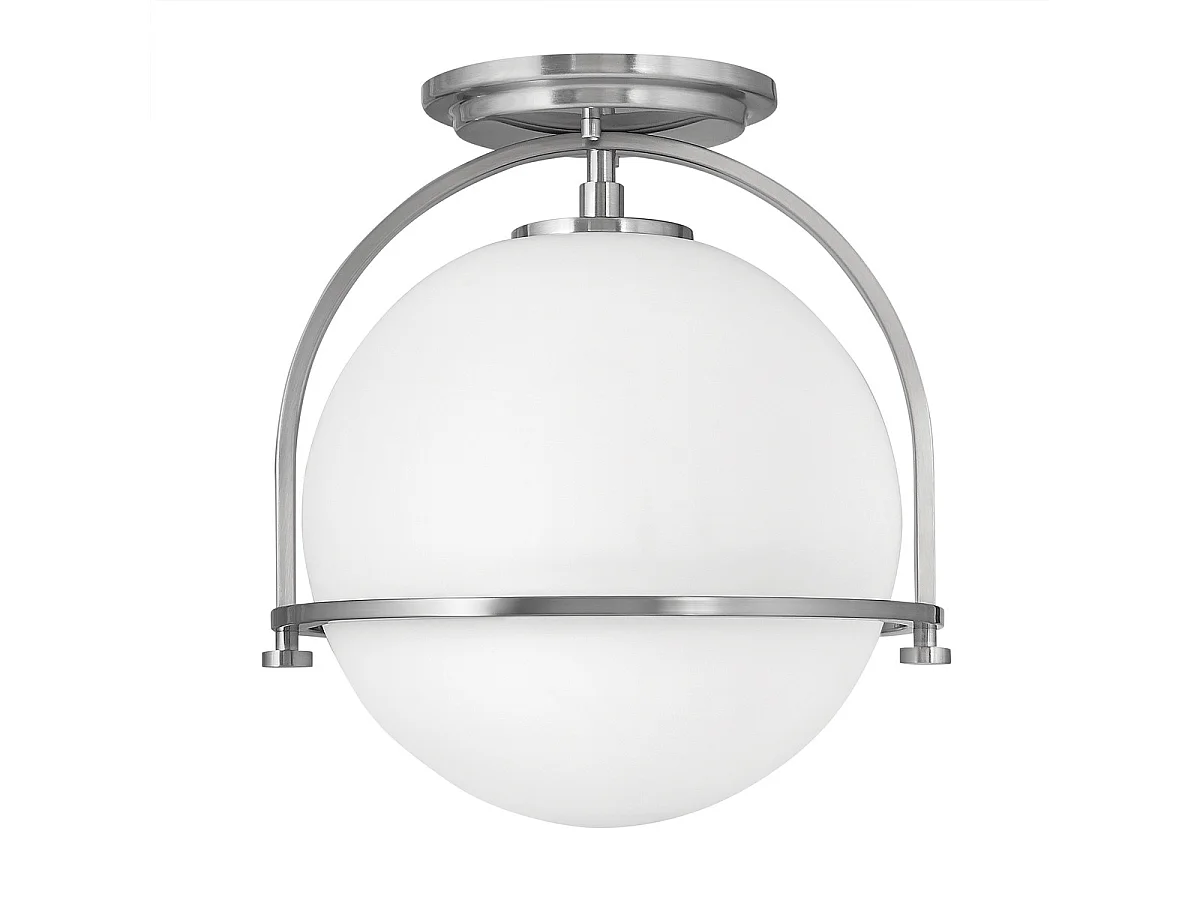 Elstead Hinkley Somerset Globe Plafoniera Nichel spazzolato