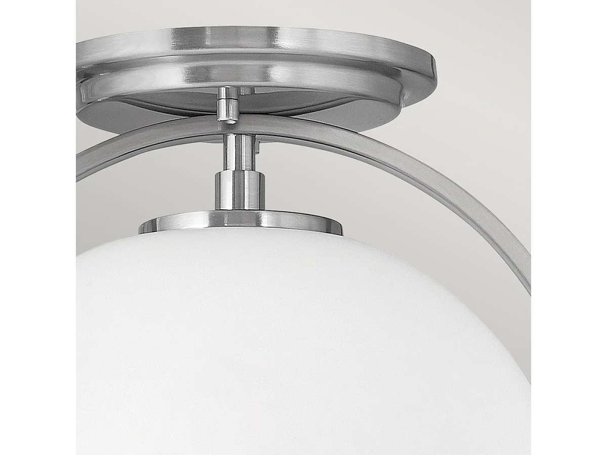 Elstead Hinkley Somerset Globe Plafoniera Nichel spazzolato