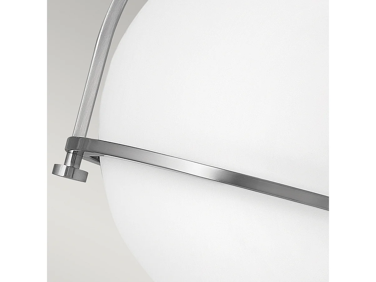 Elstead Hinkley Somerset Globe Plafoniera Nichel spazzolato