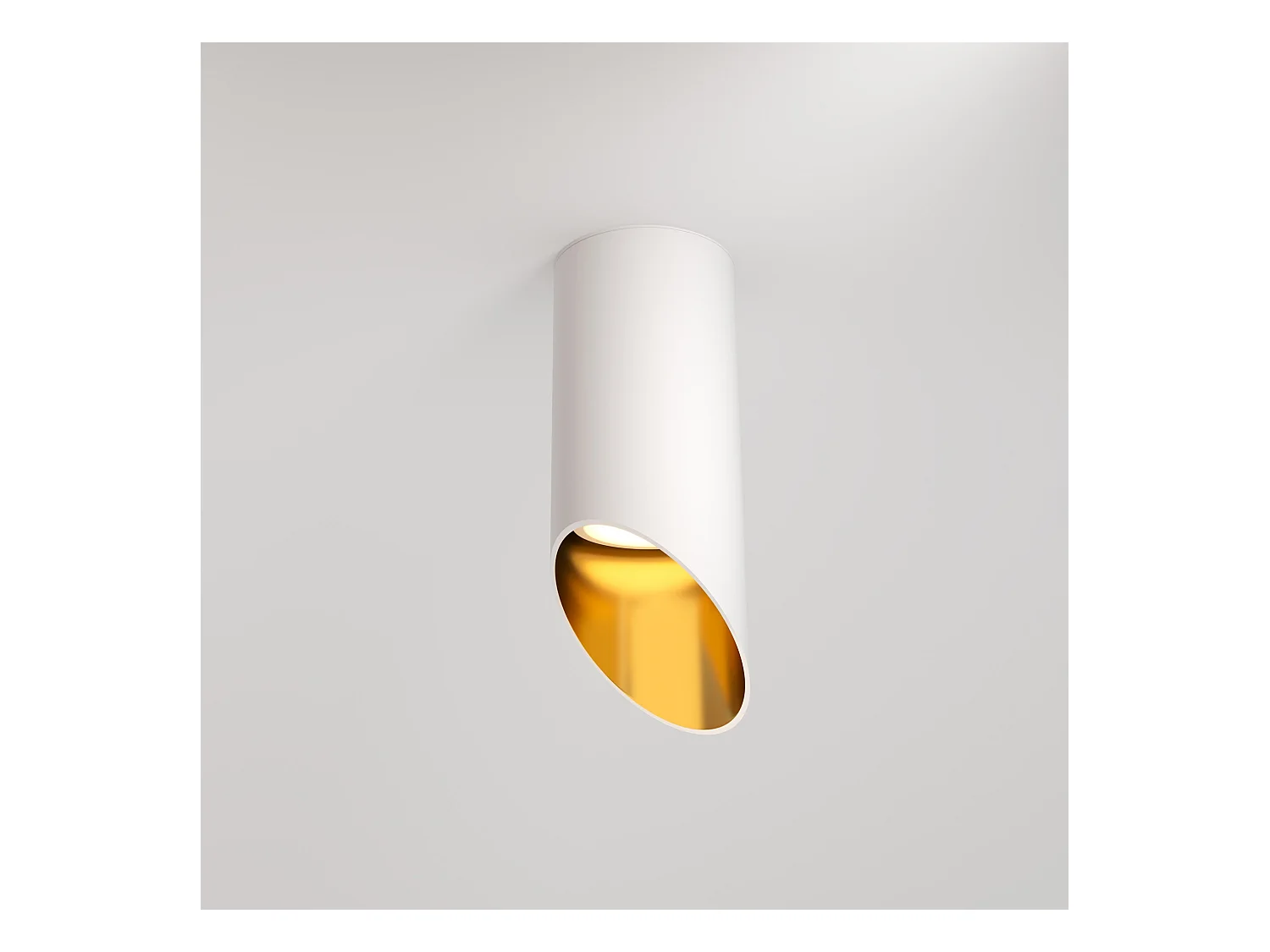 Maytoni Lipari Downlight montato su superficie bianco, oro, 15 cm GU10