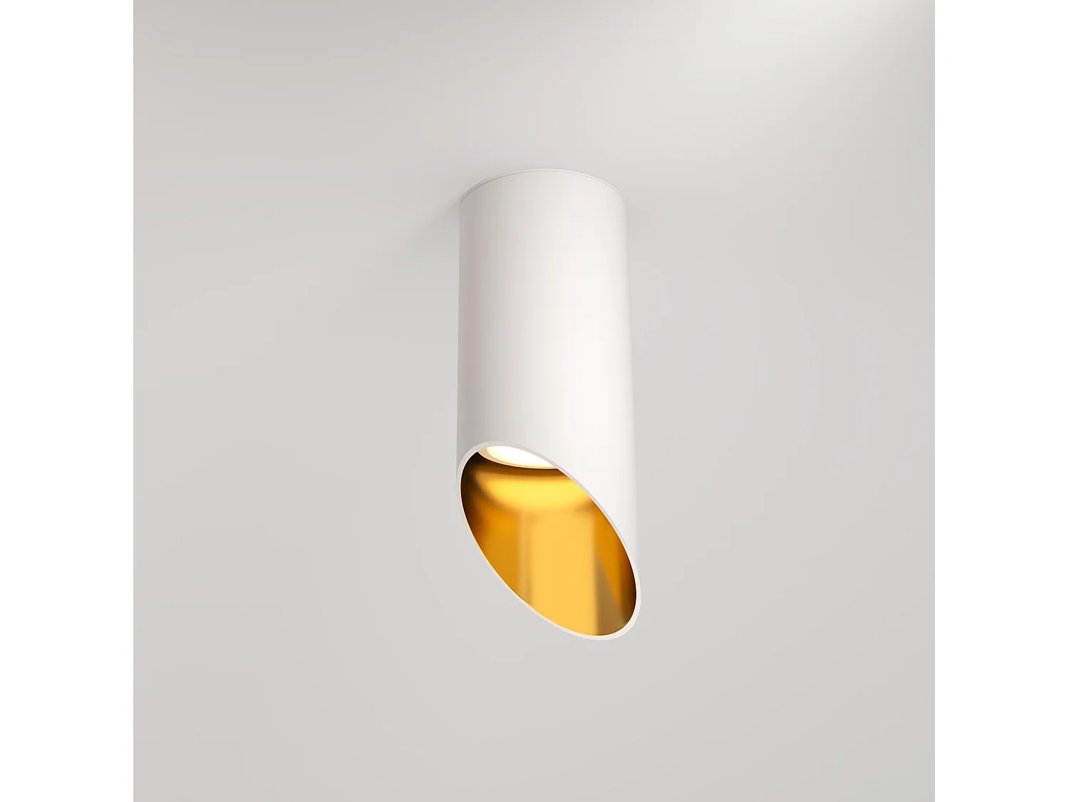 Maytoni Lipari Downlight montato su superficie bianco, oro, 15 cm GU10