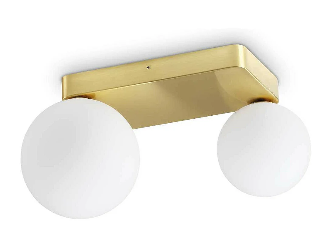 Ideal Lux PENTA Plafoniera Globo a 2 Luci in Ottone
