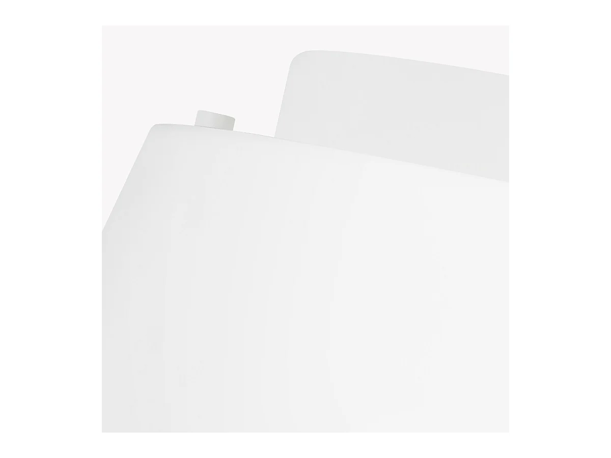 Elstead Asher 3 licht Flush Deckenleuchte, Matt White, E14