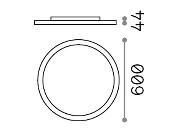 Ideal Lux FLY Luce LED semi-incasso integrata da 60 cm bianca, 4000K, IP40