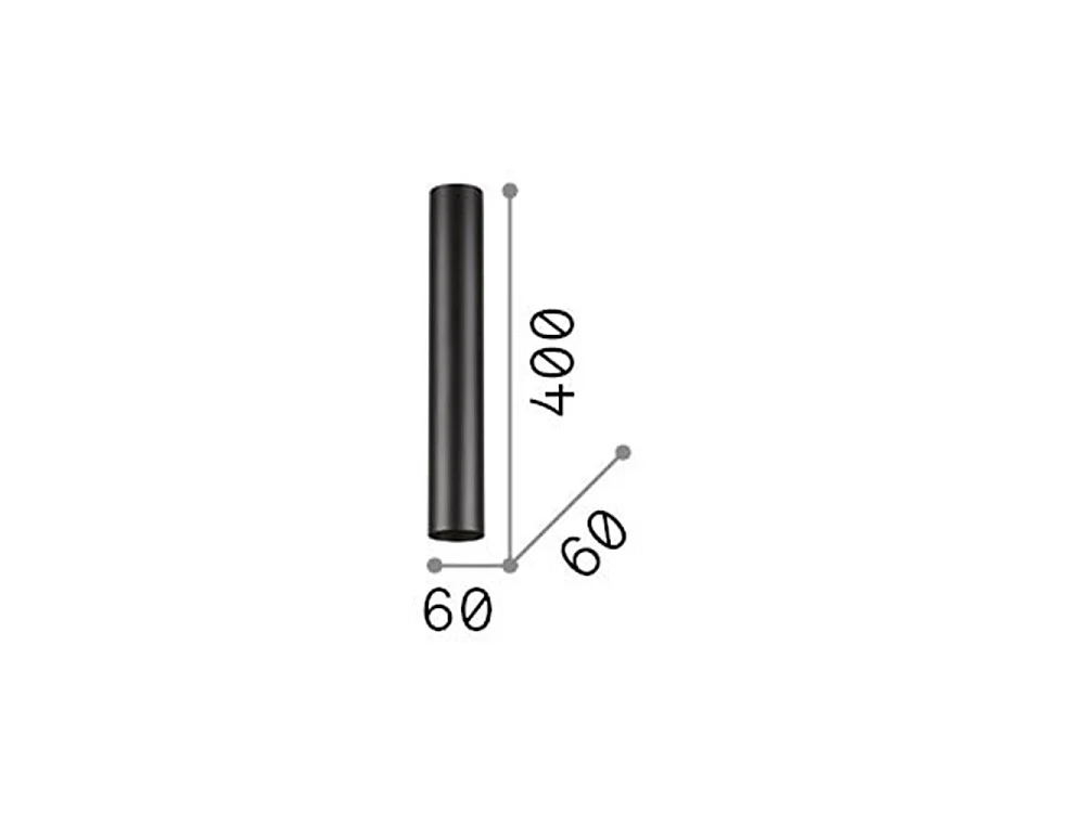 Ideal Lux LOOK - Plafoniera da interno a 1 luce bianca, GU10