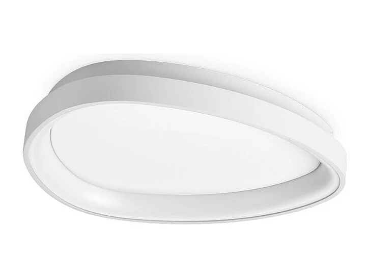 Ideal Lux GEMINI Plafonnier semi-encastré à LED intégré de 42,5 cm, blanc 2700 K