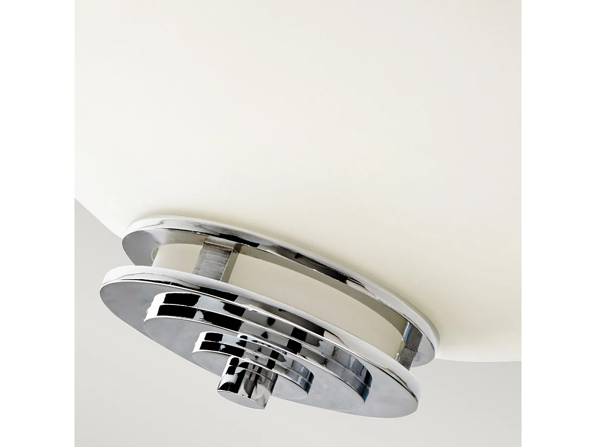 Elstead Hendrik - 3 Licht Semi Flush Badezimmer Deckenleuchte Chrom poliert IP44, G9