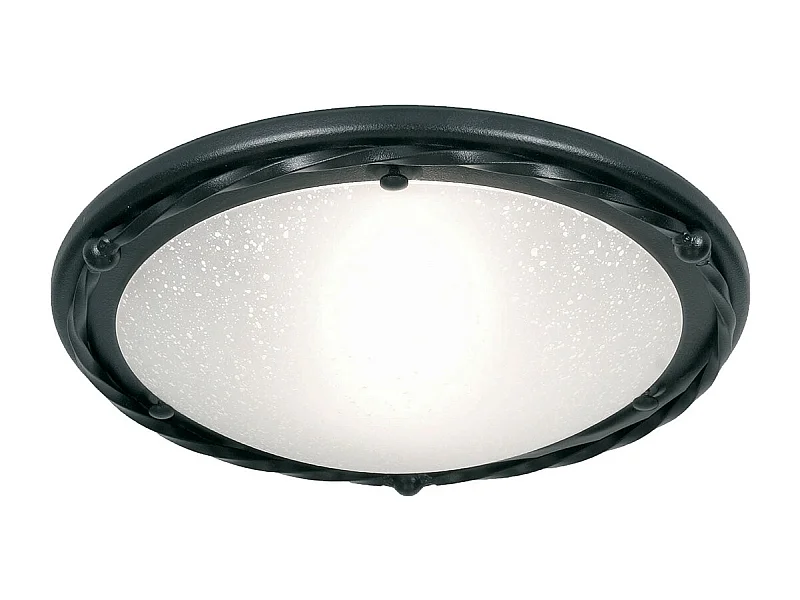 Elstead Pembroke - 1 licht Flush Deckenleuchte Schwarz, E27