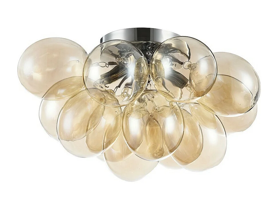 Balbo Plafoniera a Soffitto Semi Incasso Nichel, 4 Luci, G9