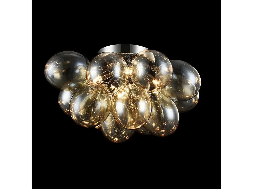 Balbo Plafoniera a Soffitto Semi Incasso Nichel, 4 Luci, G9