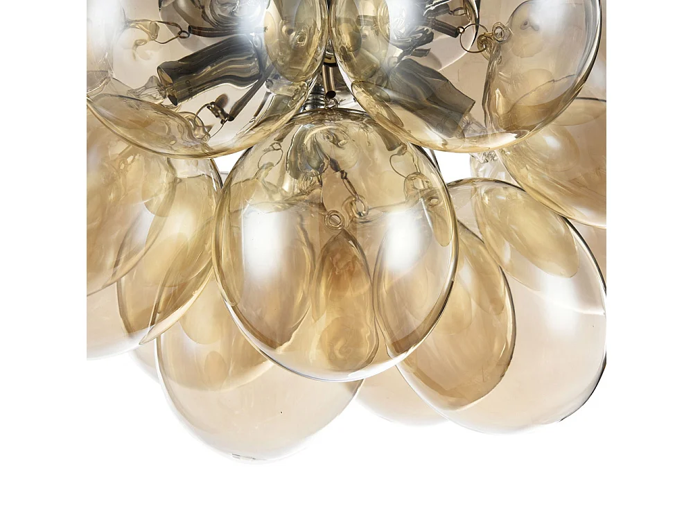 Balbo Plafoniera a Soffitto Semi Incasso Nichel, 4 Luci, G9