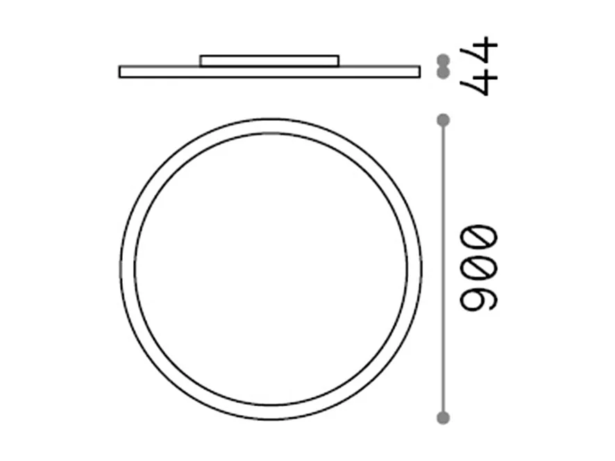 Ideal Lux FLY Foco LED Integrado Semi Empotrado 90cm Blanco, 4000K, IP40