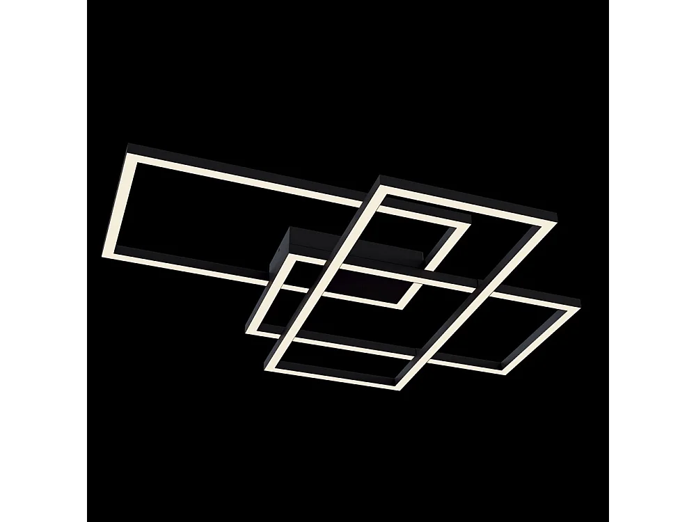 Line Plafonnier carré LED intégré Noir