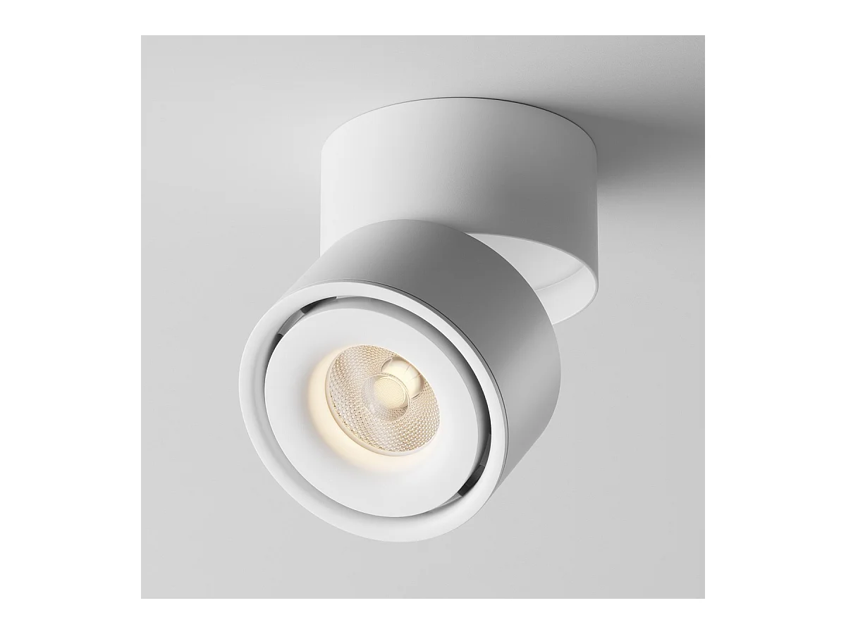 Maytoni Yin Downlight dimmerabile montato su superficie bianco 3000K