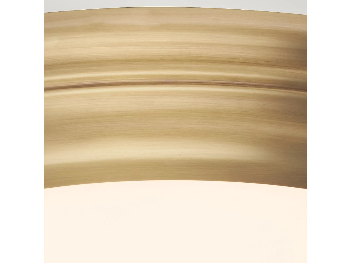 Elstead Welland - LED 1 licht Flush licht - Messing im Alter von