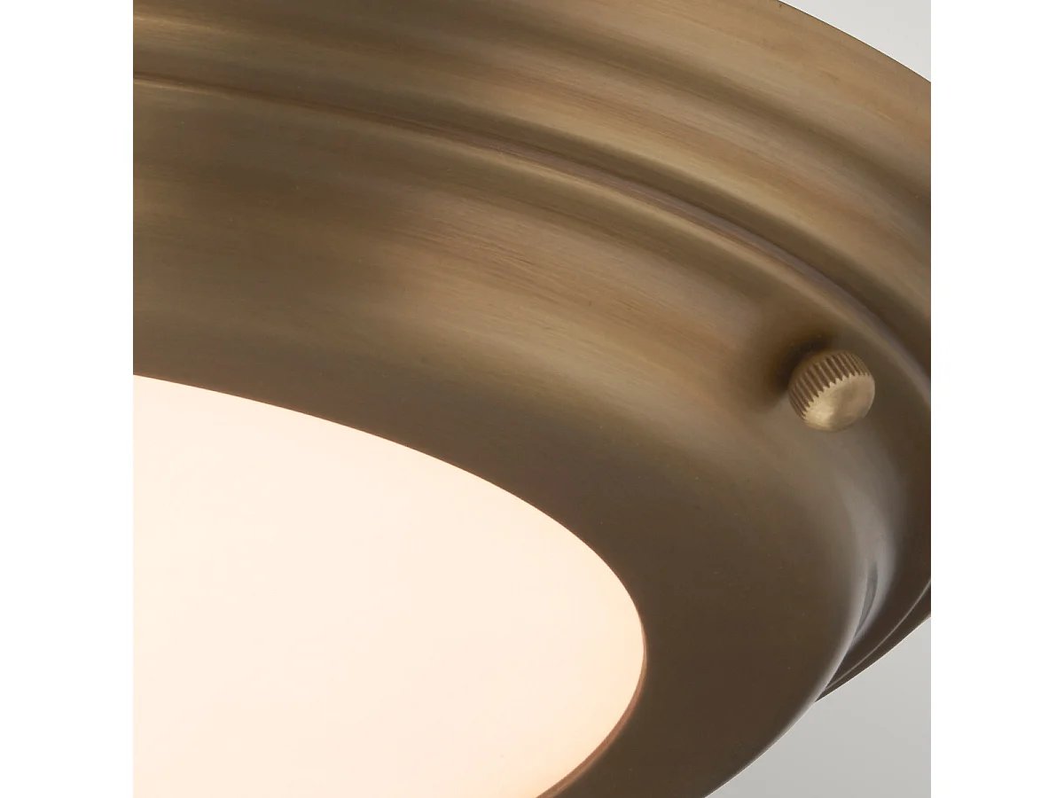 Elstead Welland - Lampada da incasso a LED 1 luce - Ottone invecchiato