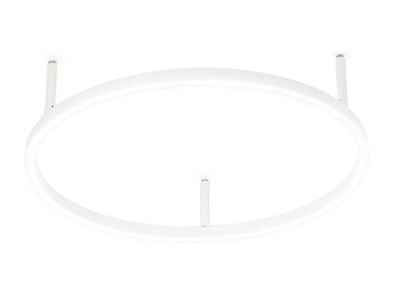 Ideal Lux ORACLE Anneau Led Intégré Semi Plafonnier Blanc 50cm 3000K