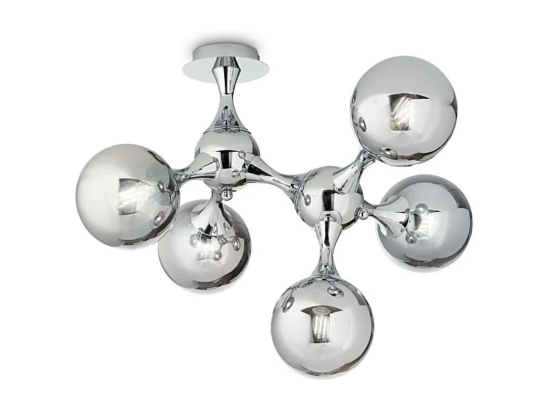 Ideal Lux Nodi - Lámpara de techo de 5 luces Cromado
