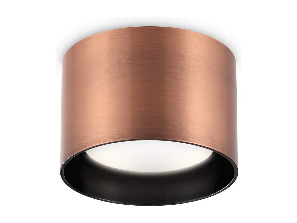 Ideal Lux SPIKE Rundes Aufbau-Abwärtsstrahler Kupfer