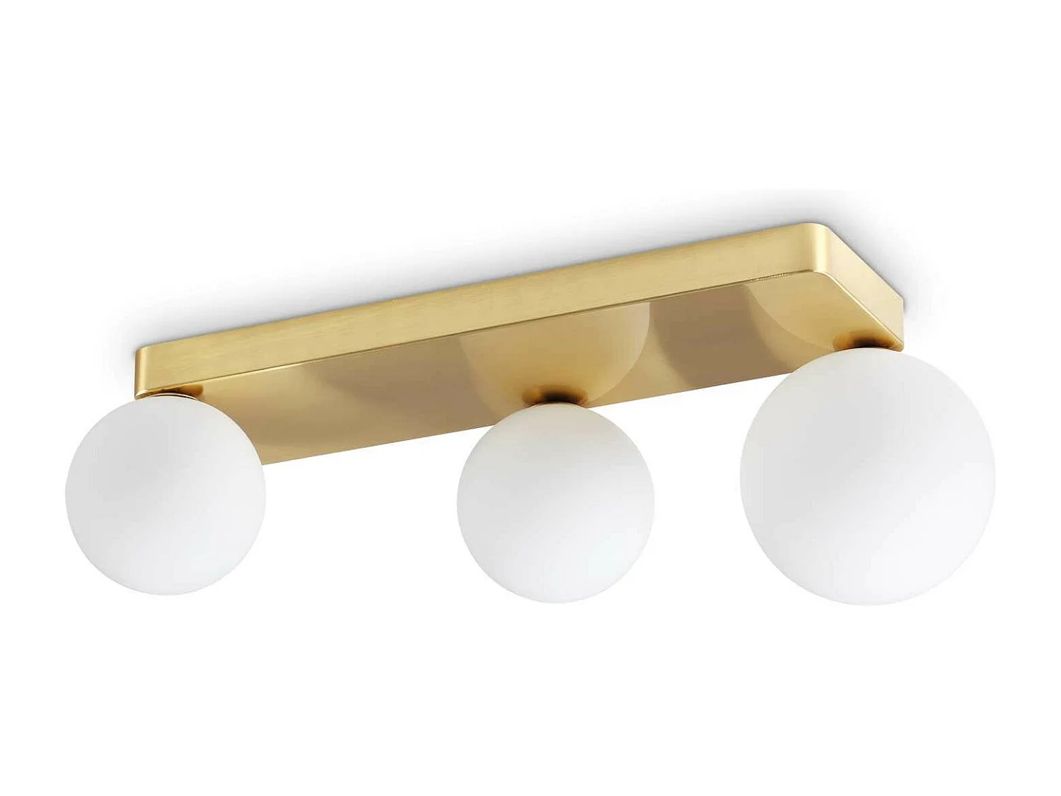 Ideal Lux PENTA Plafonnier Globe à 3 Lumières Laiton