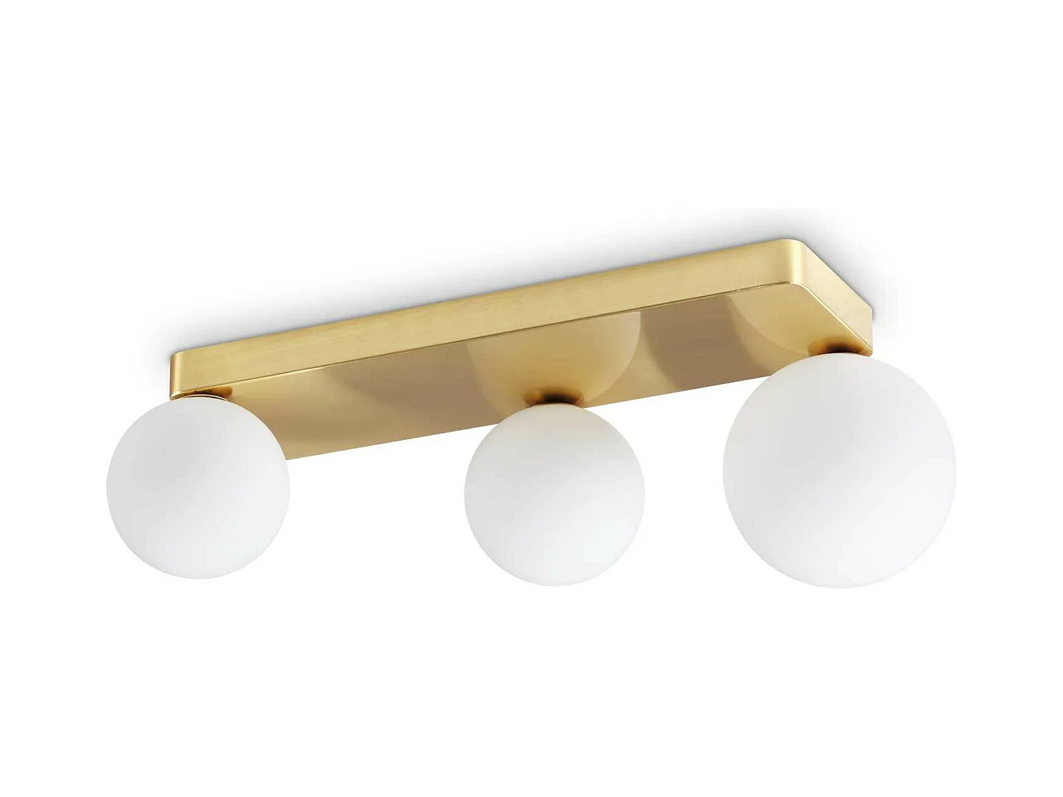 Ideal Lux PENTA 3-flammige Kugel-Deckenleuchte aus Messing