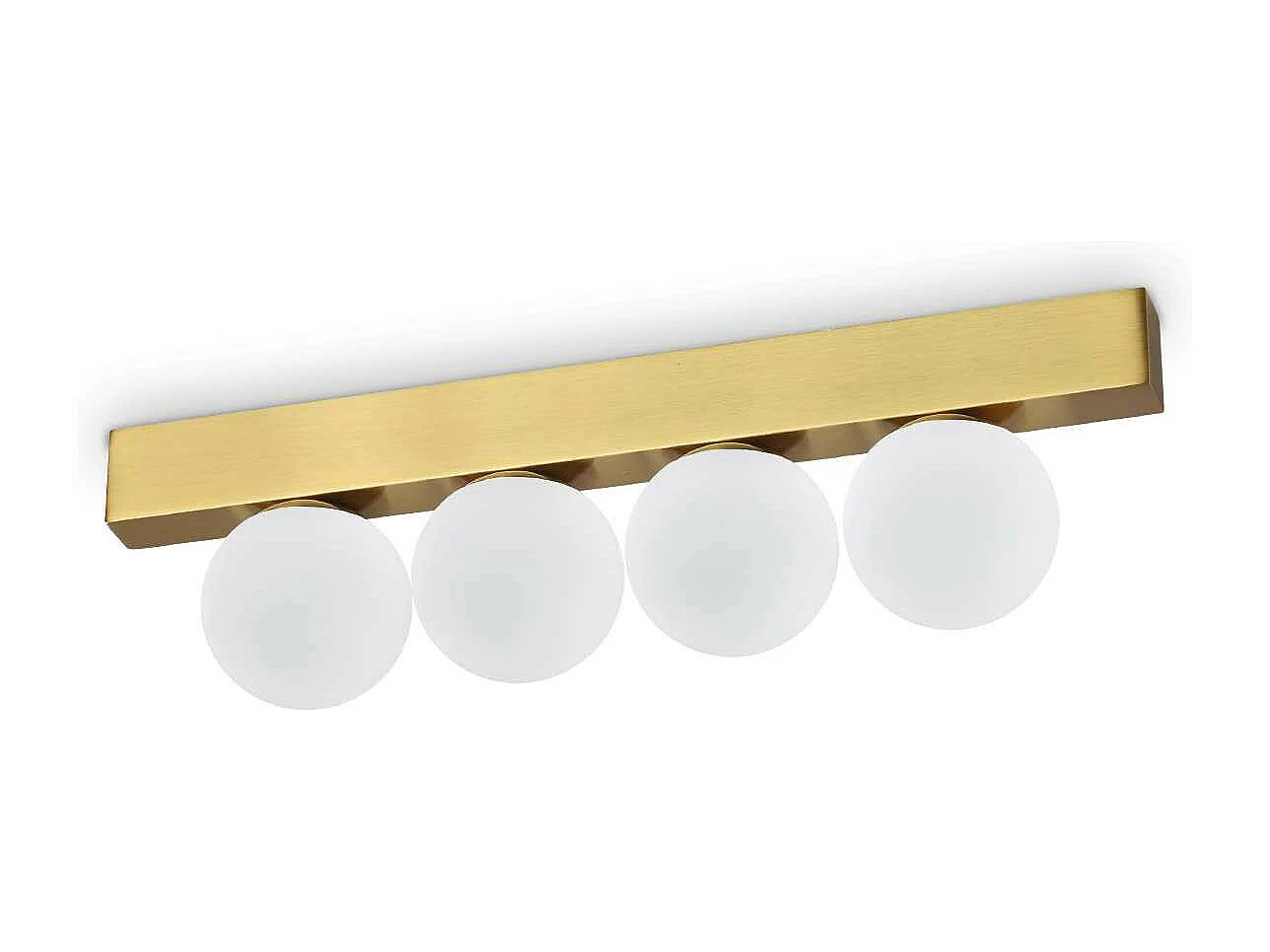 Ideal Lux PING PONG Plafonnier Globe à 4 Lumières Laiton 1000Lm 3000K