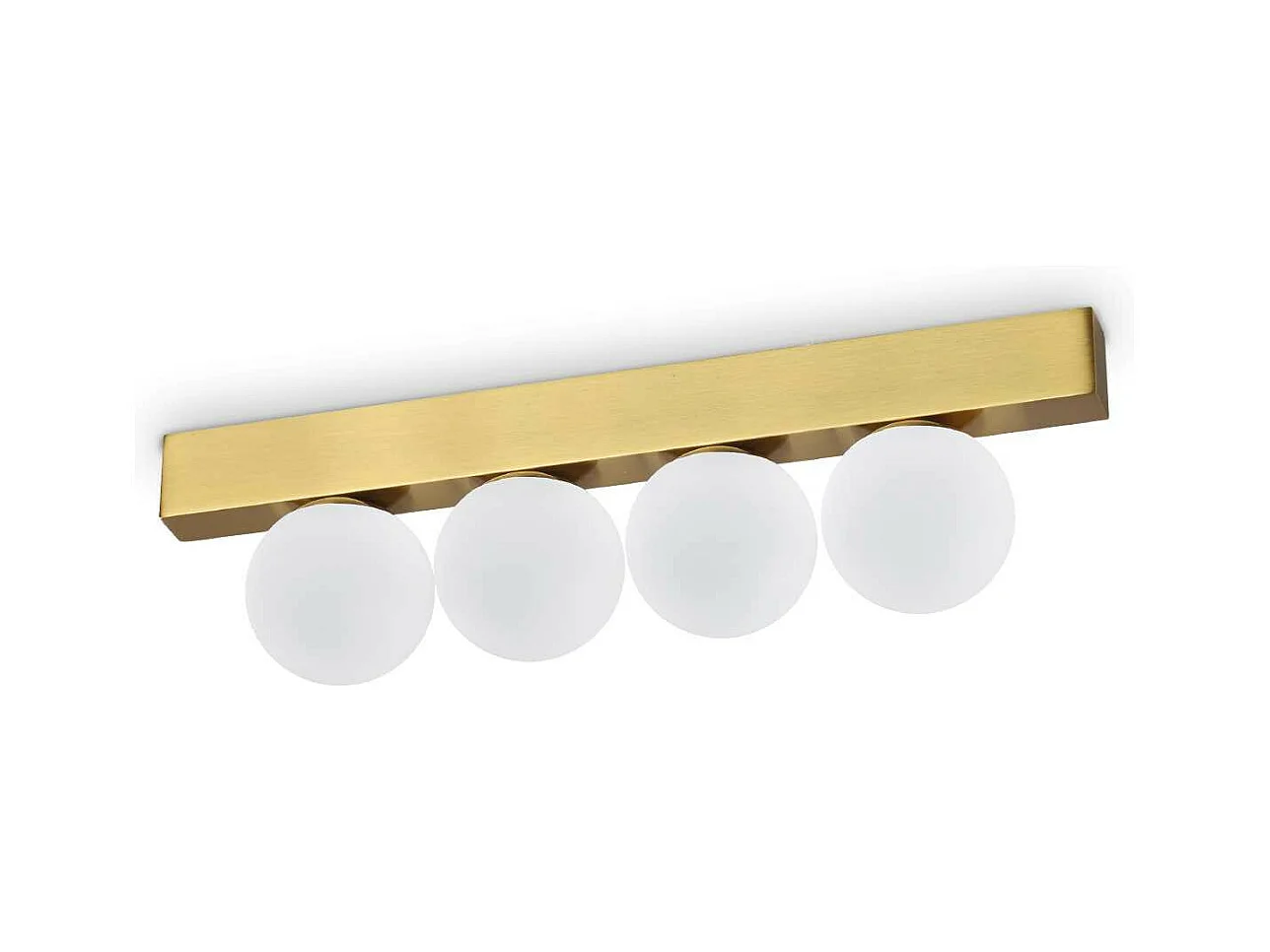 Ideal Lux PING PONG Plafonnier Globe à 4 Lumières Laiton 1000Lm 3000K