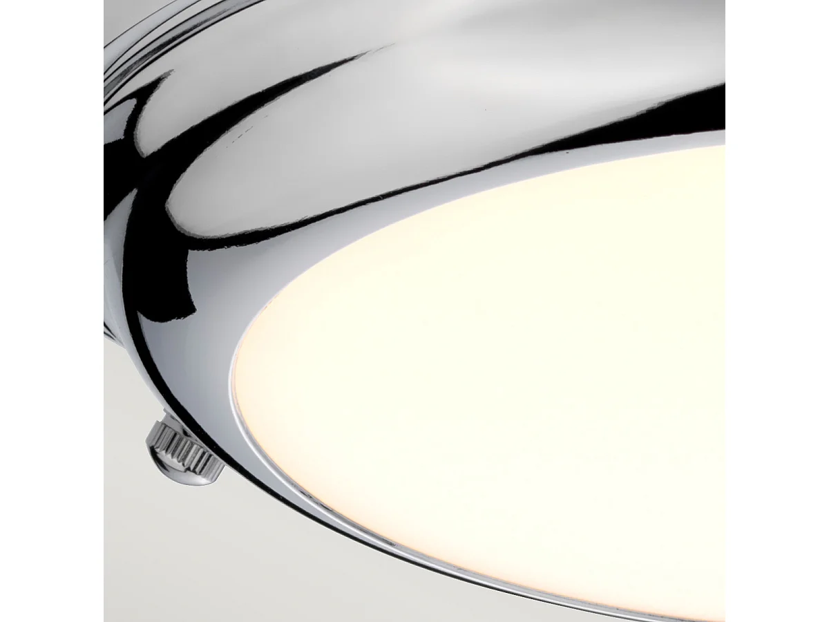 Elstead Welland 1 Ljus Mini LED Flush Light - Polerad krom