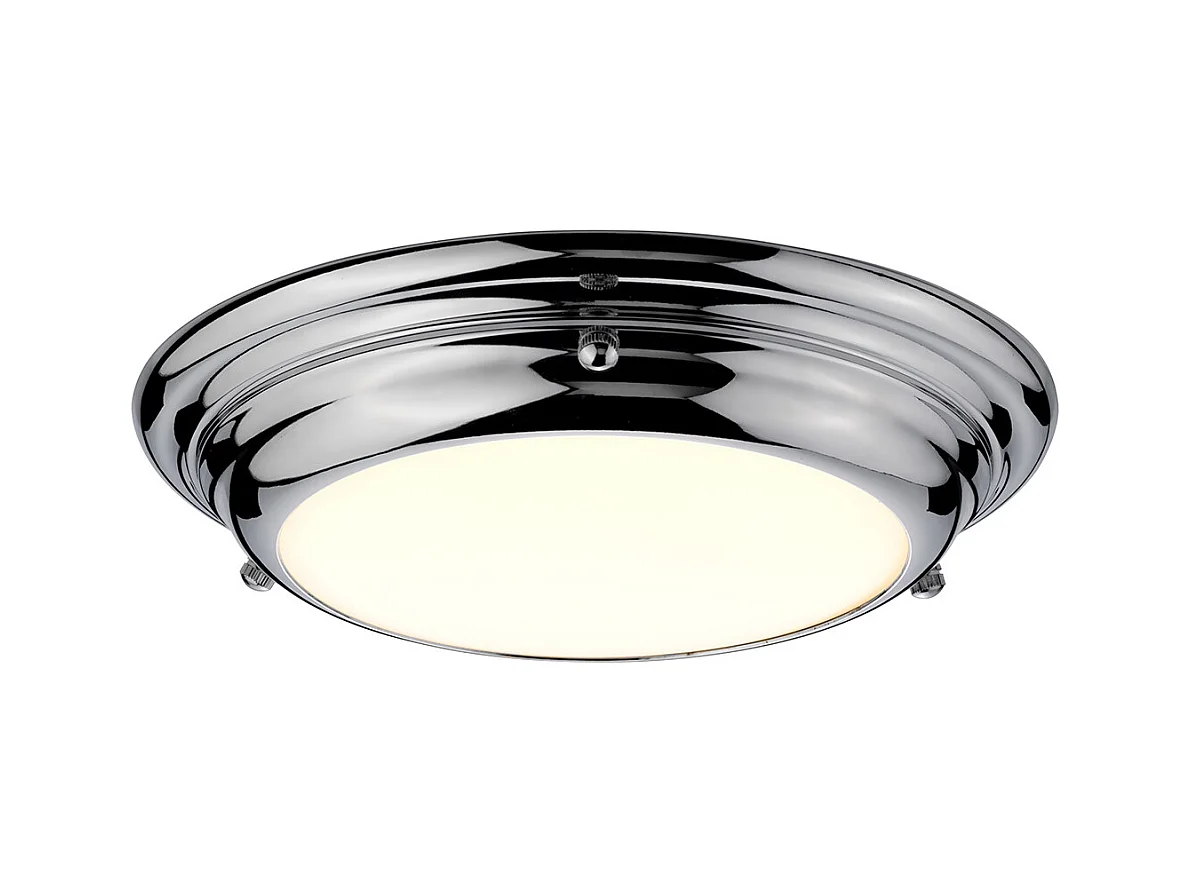 Elstead Welland Mini plafonnier à 1 ampoule DEL Chrome poli