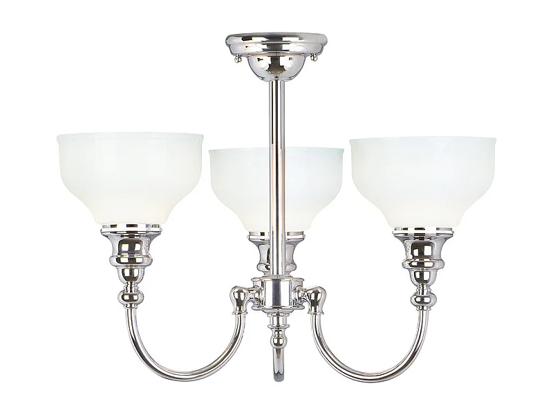 Elstead Cheadle - 3 Licht Badezimmer Kronleuchter Pendelleuchte Chrom poliert IP44, G9