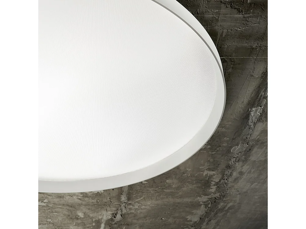 Decorativo Round Simple Flush White, 3000K