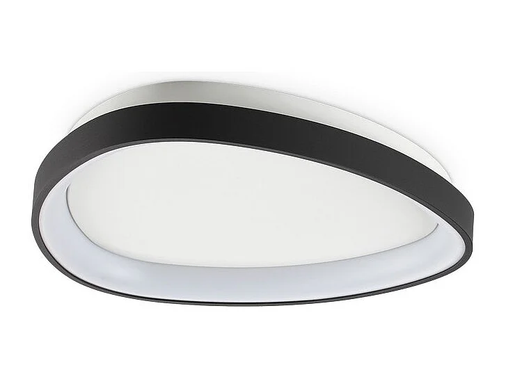 Ideal Lux GEMINI 42,5 cm Zintegrowana lampa sufitowa LED półpłaska, czarna, 2700 K
