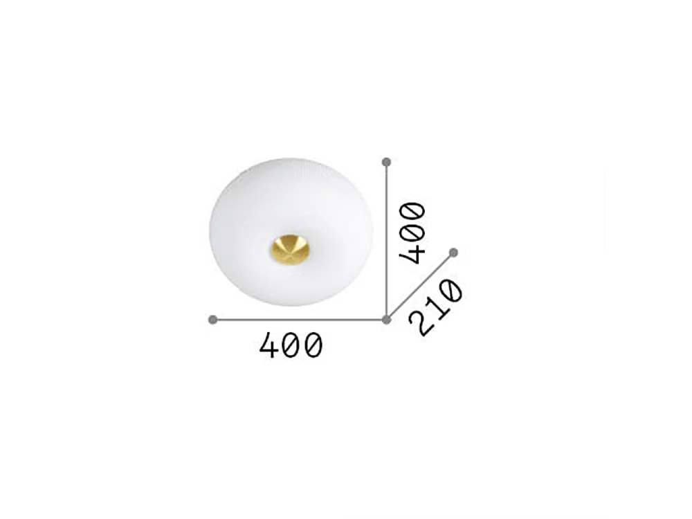 Ideal Lux Arizona - Plafoniera a 3 luci bianca