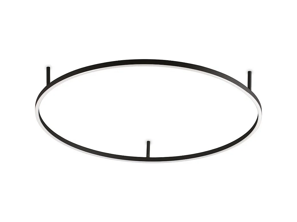 Ideal Lux ORACLE SLIM 90cm Non Dim 4000K Rotondo LED Integrato Semi Plafoniera Nero