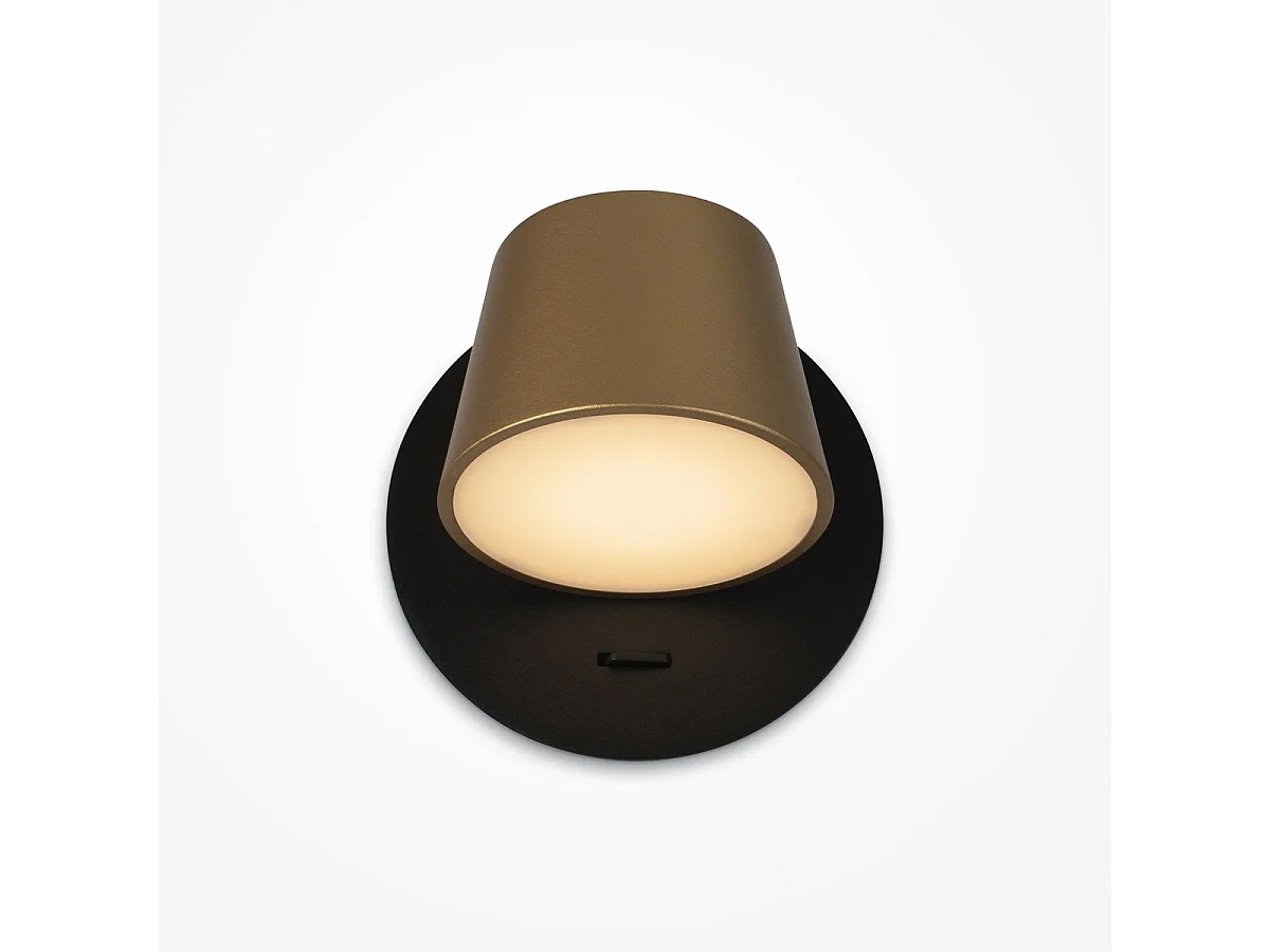 Maytoni Pixel Downlight da superficie moderno nero, ottone 3000K