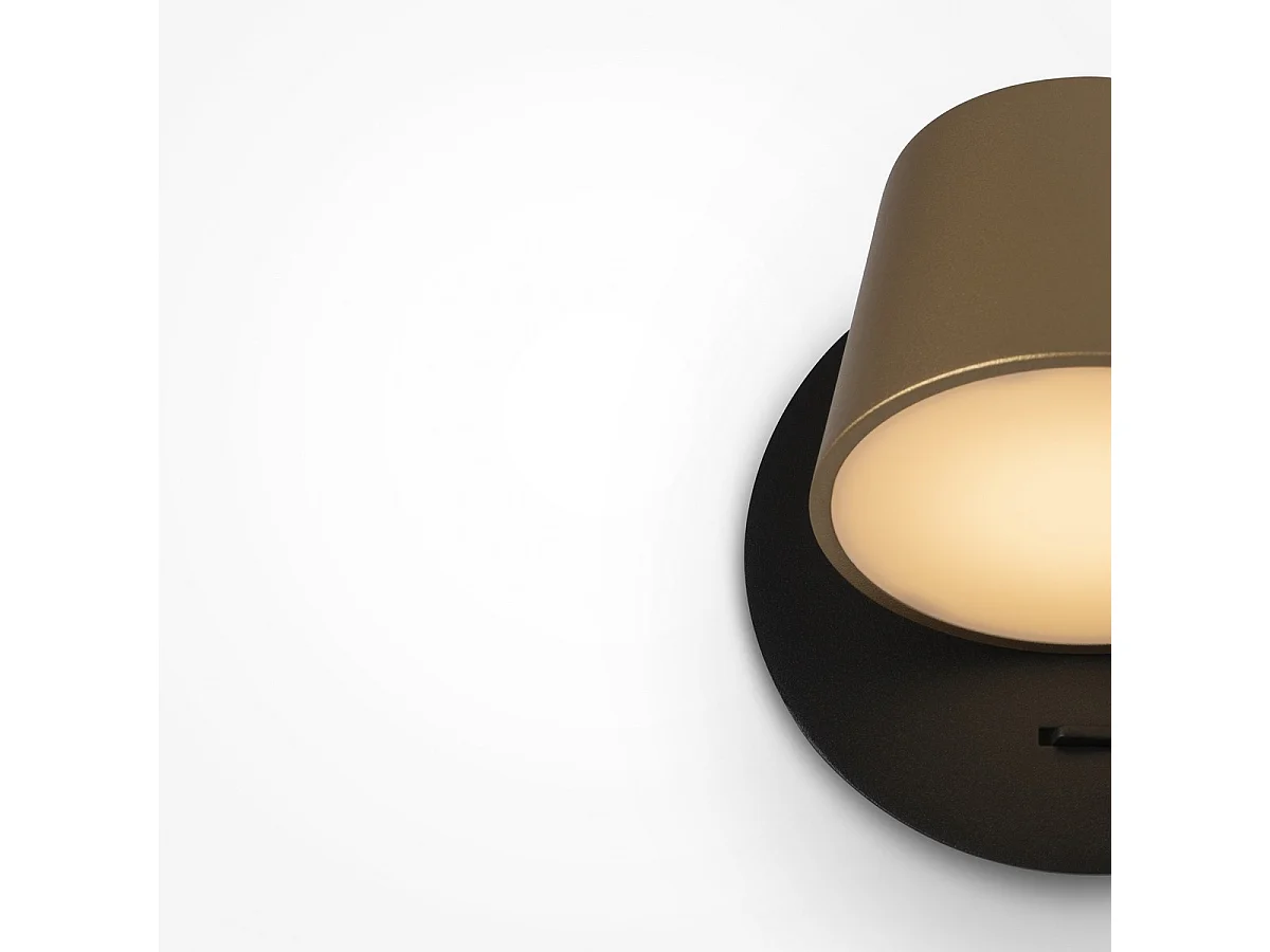 Maytoni Pixel Downlight da superficie moderno nero, ottone 3000K