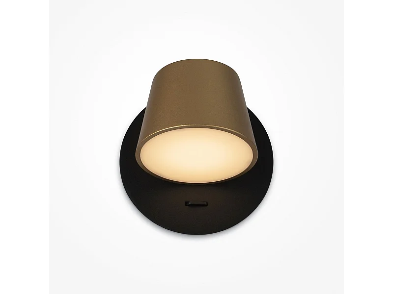 Maytoni Pixel Modernes Aufbau-Abwärtsstrahler Schwarz, Messing 3000K