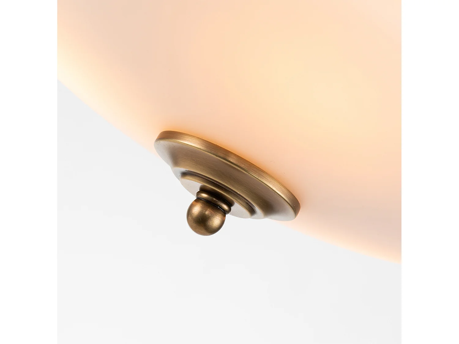 Elstead Quoizel Griffin Skål Semi Spola Tak Lätt Vitrad Mässing