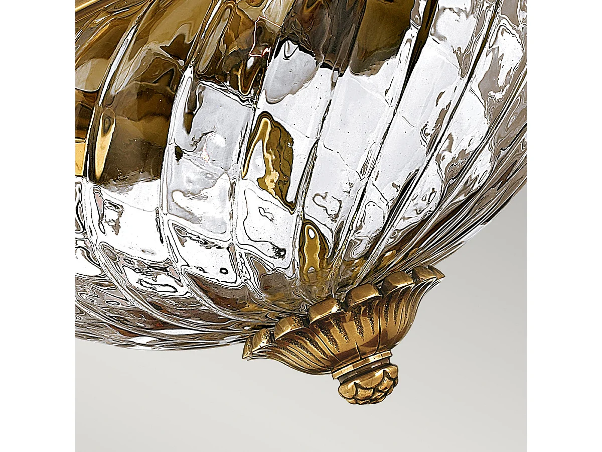 Plantation Hinkley 2 luci da incasso in ottone brunito