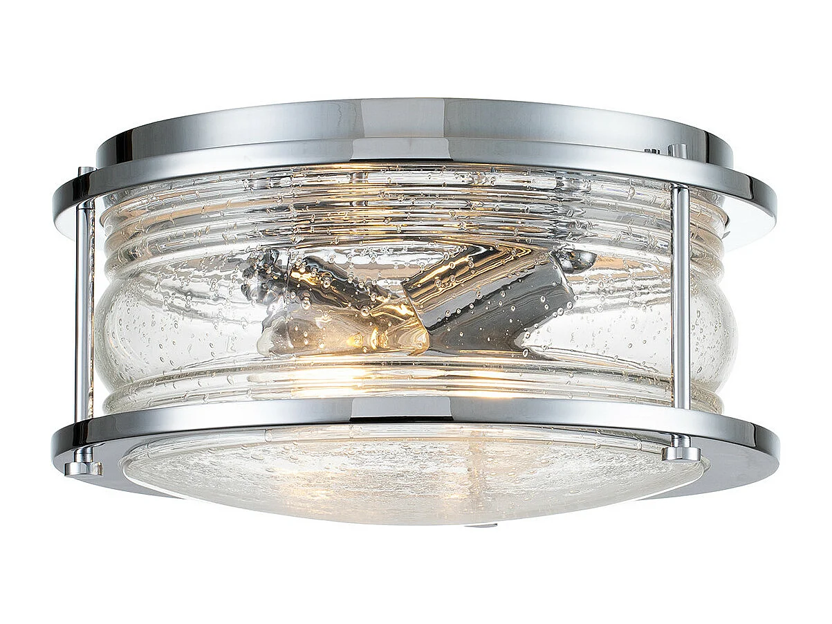 Elstead Kichler Ashland Badezimmer-Deckenleuchte Chrom poliert, IP44