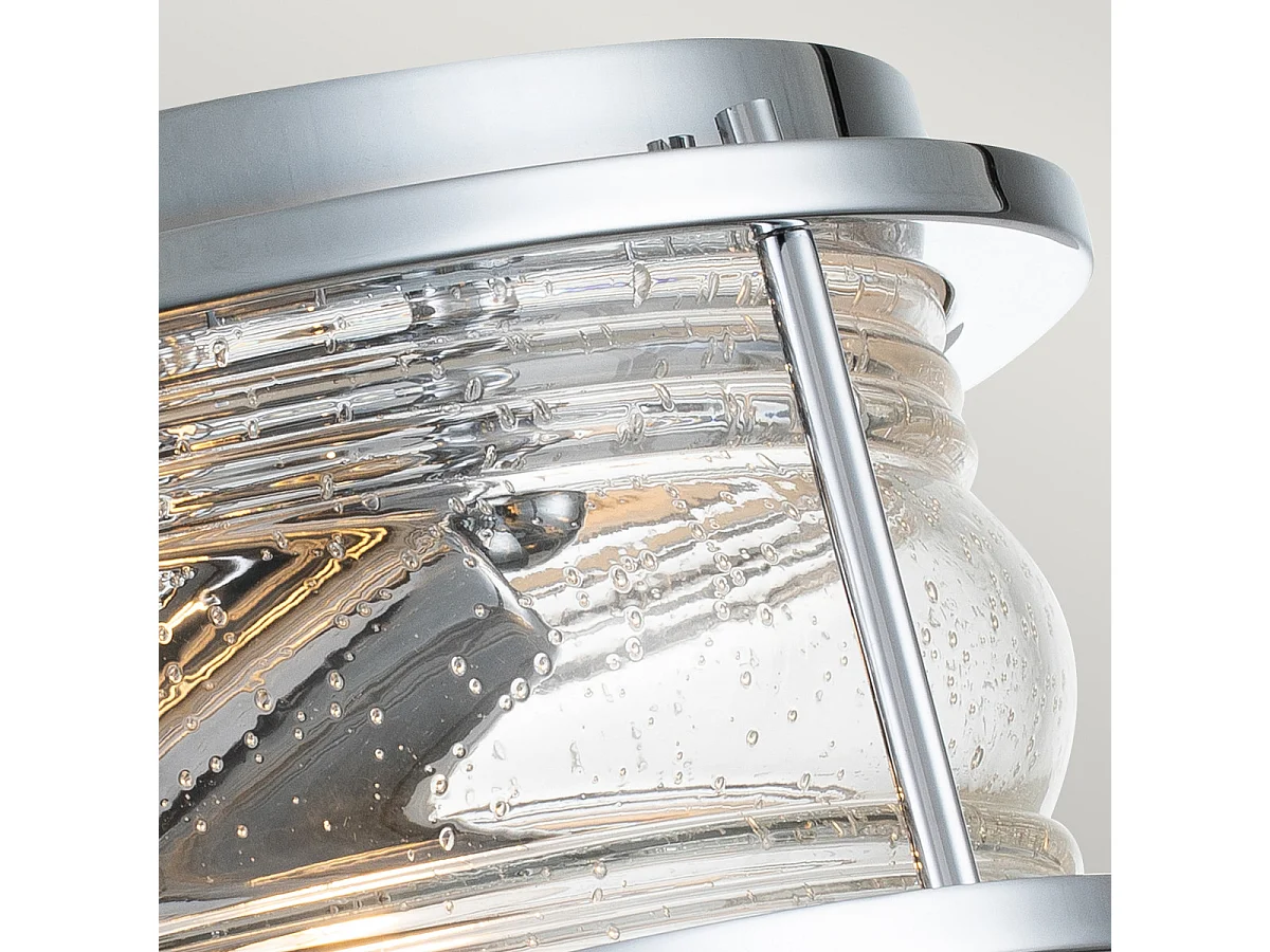 Elstead Kichler Ashland Badezimmer-Deckenleuchte Chrom poliert, IP44