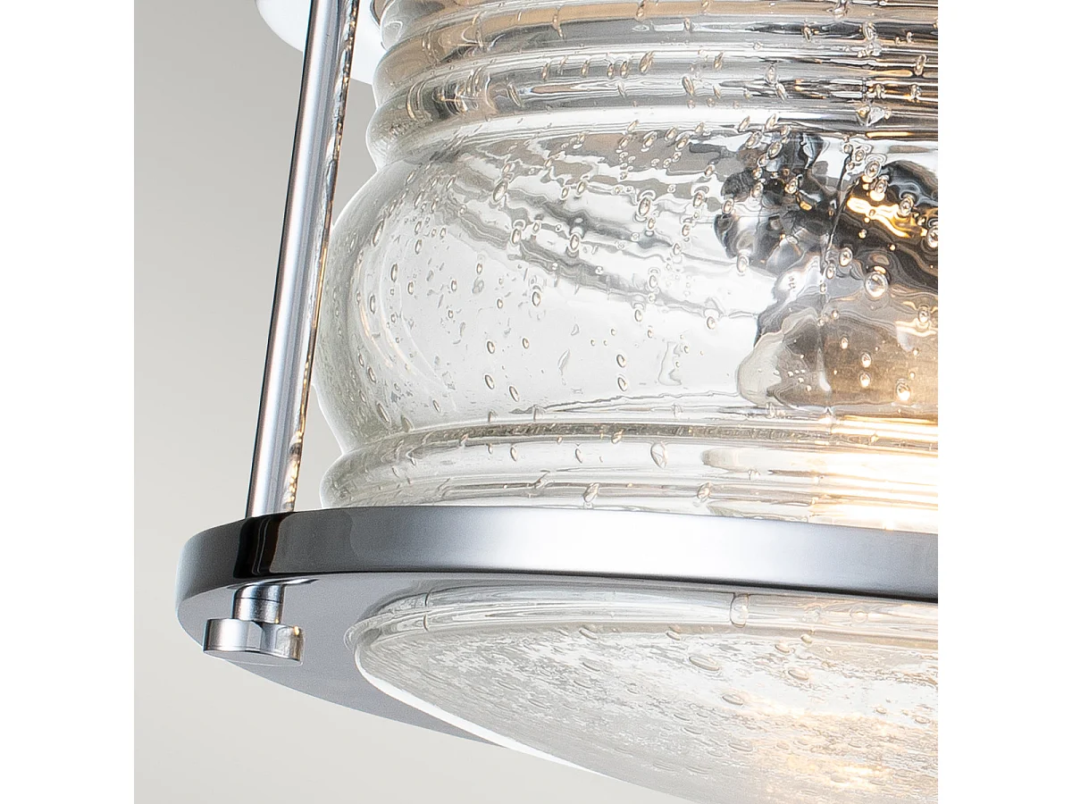 Elstead Kichler Ashland Badezimmer-Deckenleuchte Chrom poliert, IP44