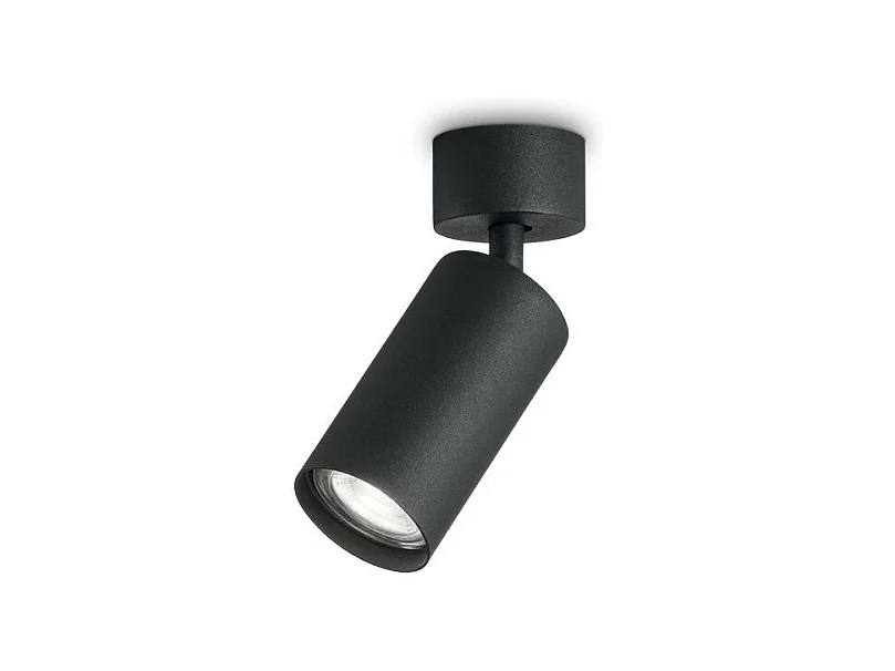 Ideal Lux DYNAMITE - Plafoniera da interno 1 luce faretto nero, GU10