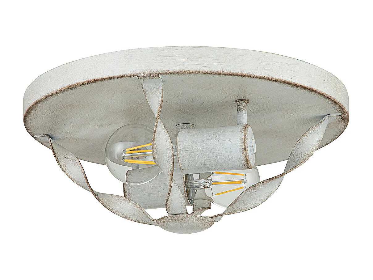 Elstead Quoizel Bradbury Semi Flush Taklampa Antik Vit