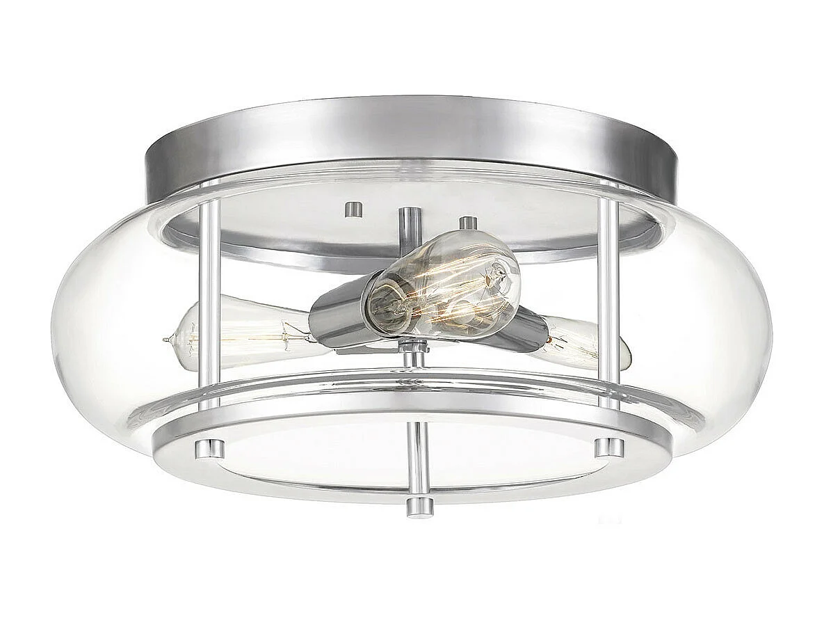 Elstead Quoizel Trilogy Cylindrisk taklampa polerad krom, IP44